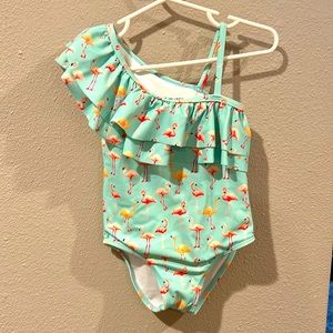 Janie and Jack Flamingo Bathing Suit, 3T.